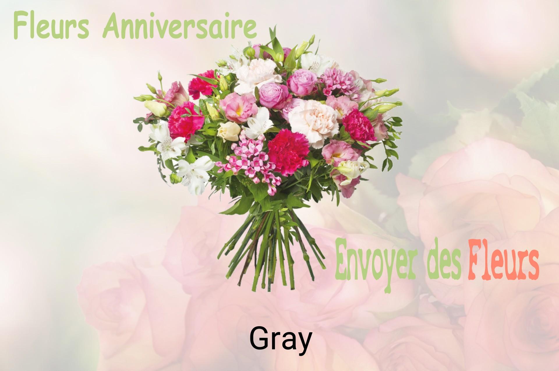 Bouquet de fleurs d’anniversaire livré à Gray